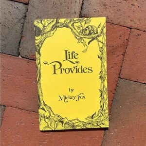 Signed 1980 Life Provides Mickey Fox Poems Poetry Spiderweb Nature Love Heart